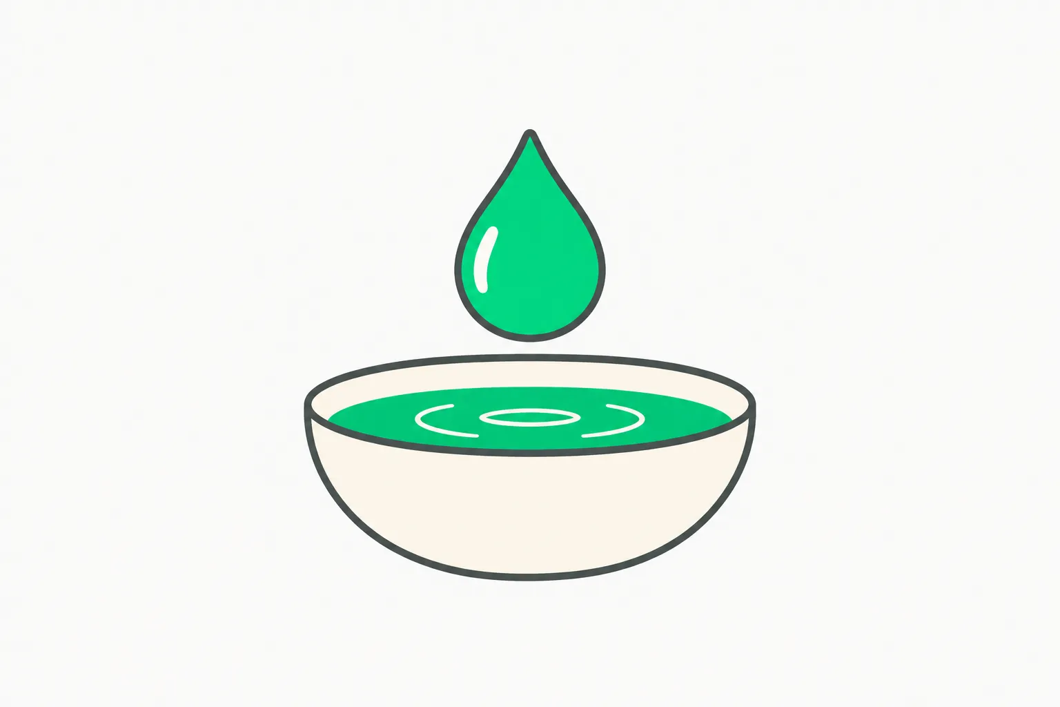 A green water droplet balanced above a cooling basin, a picture of the water questions behind the San Francisco data center moratorium