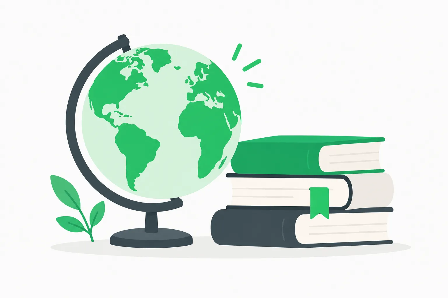 A globe surrounded by books, standing for a Carbon-A inventory of genes across thousands of species