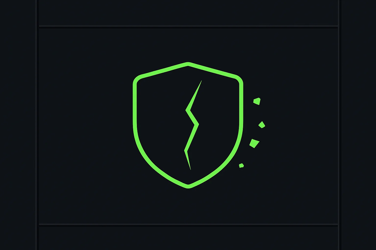 A cracked provenance badge symbolizing a tool that strips AI content watermarks