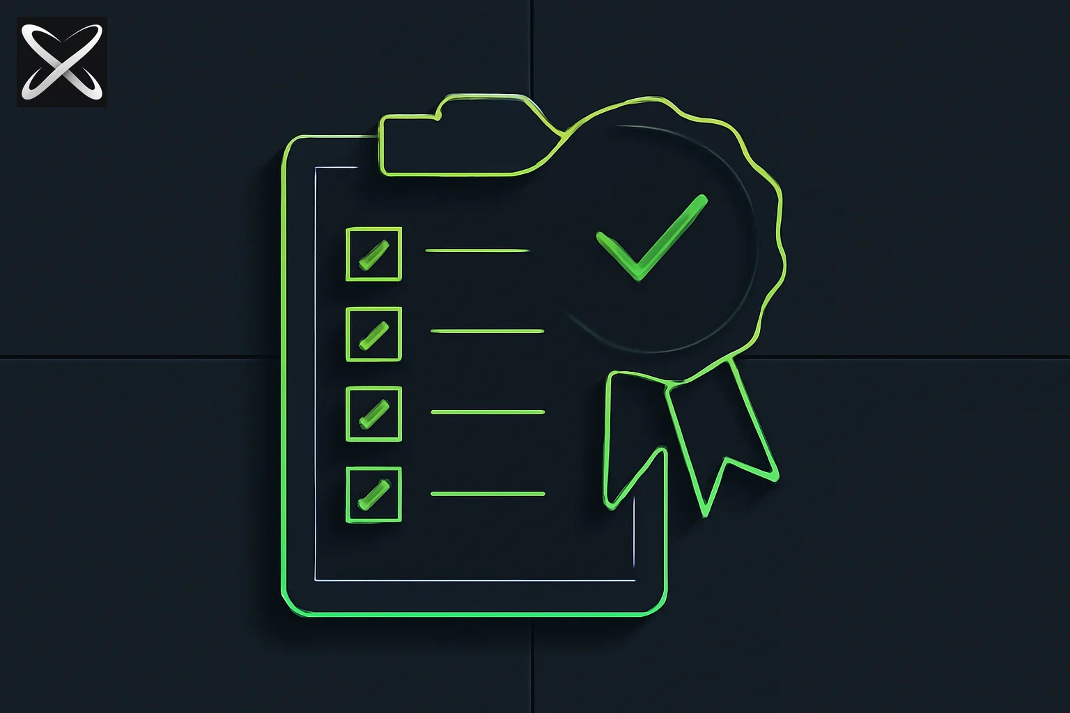 AWS Certified Generative AI Developer exam guide — a checklist clipboard morphing into a certification badge
