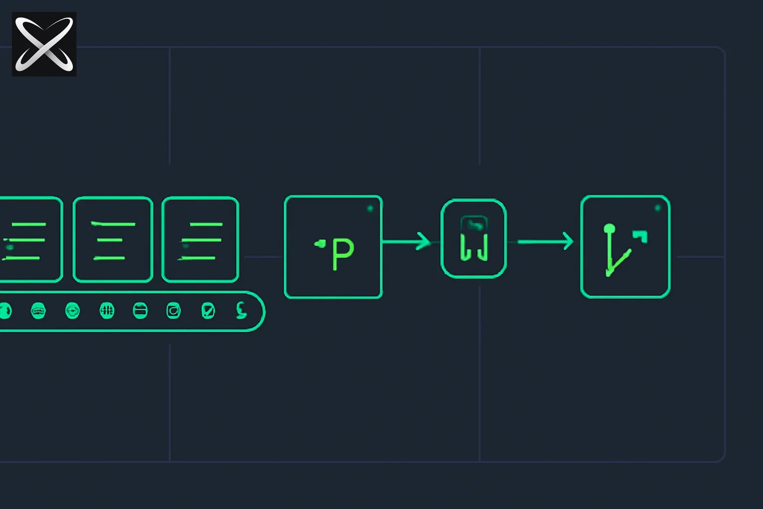 Claude Code CI/CD pipeline diagram: commits flowing through the -p flag into structured JSON review output