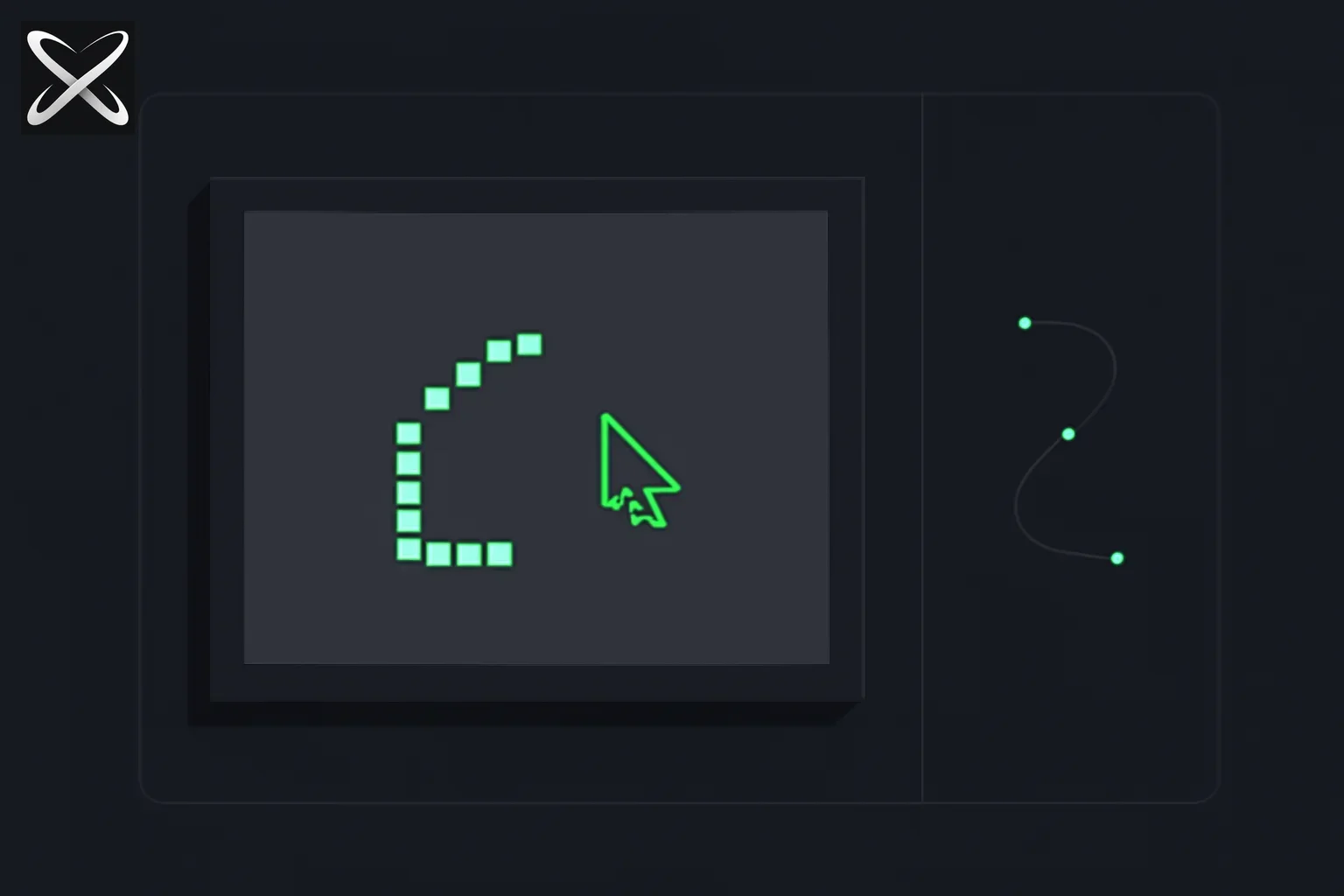 HTML Canvas explained — pixels being placed one at a time into a shape versus a separate vector anchor-point path