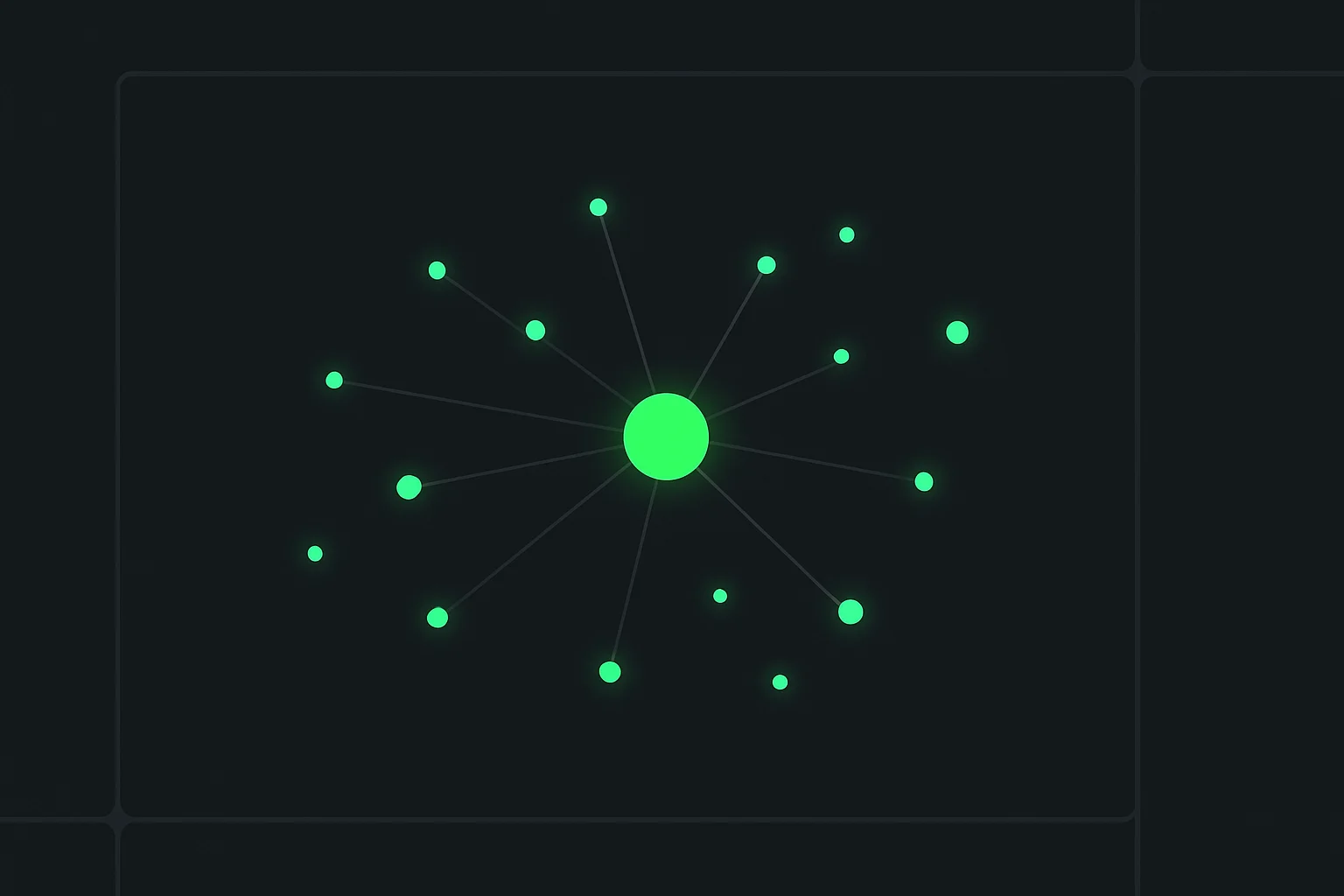 Constellation diagram representing India's top AI startup ecosystem as connected network nodes