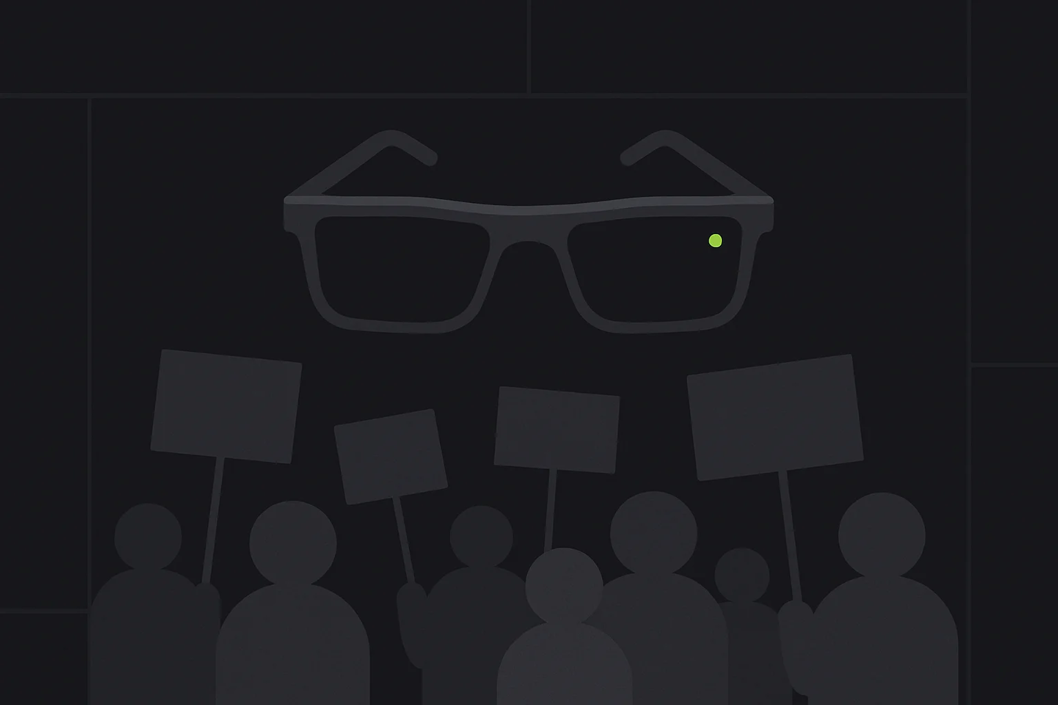 Smart glasses misuse bans and protest — face-worn cameras versus grassroots campaign action and venue restrictions in 2026