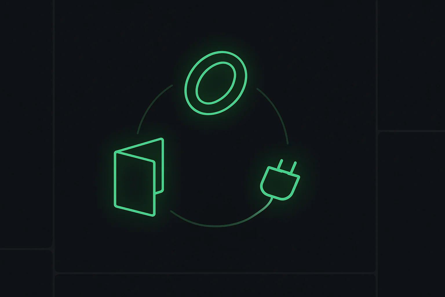 Three interlocking icons representing agent skills, loop engineering, and MCP connectors as the core AI skillset for 2027