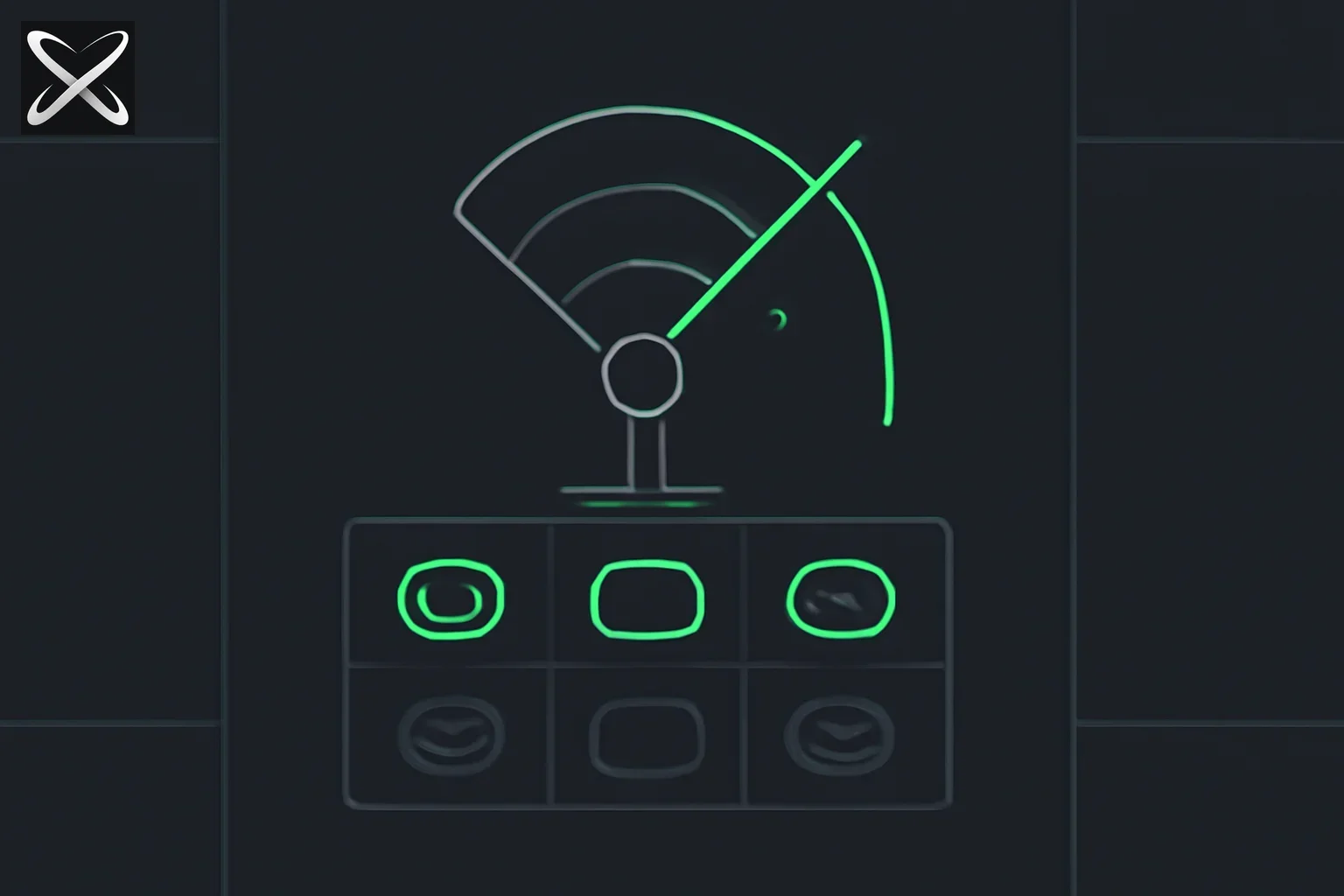Top 10 AI tech gadget directories — a radar scan highlighting the top devices among wearable, handheld, and robot silhouettes