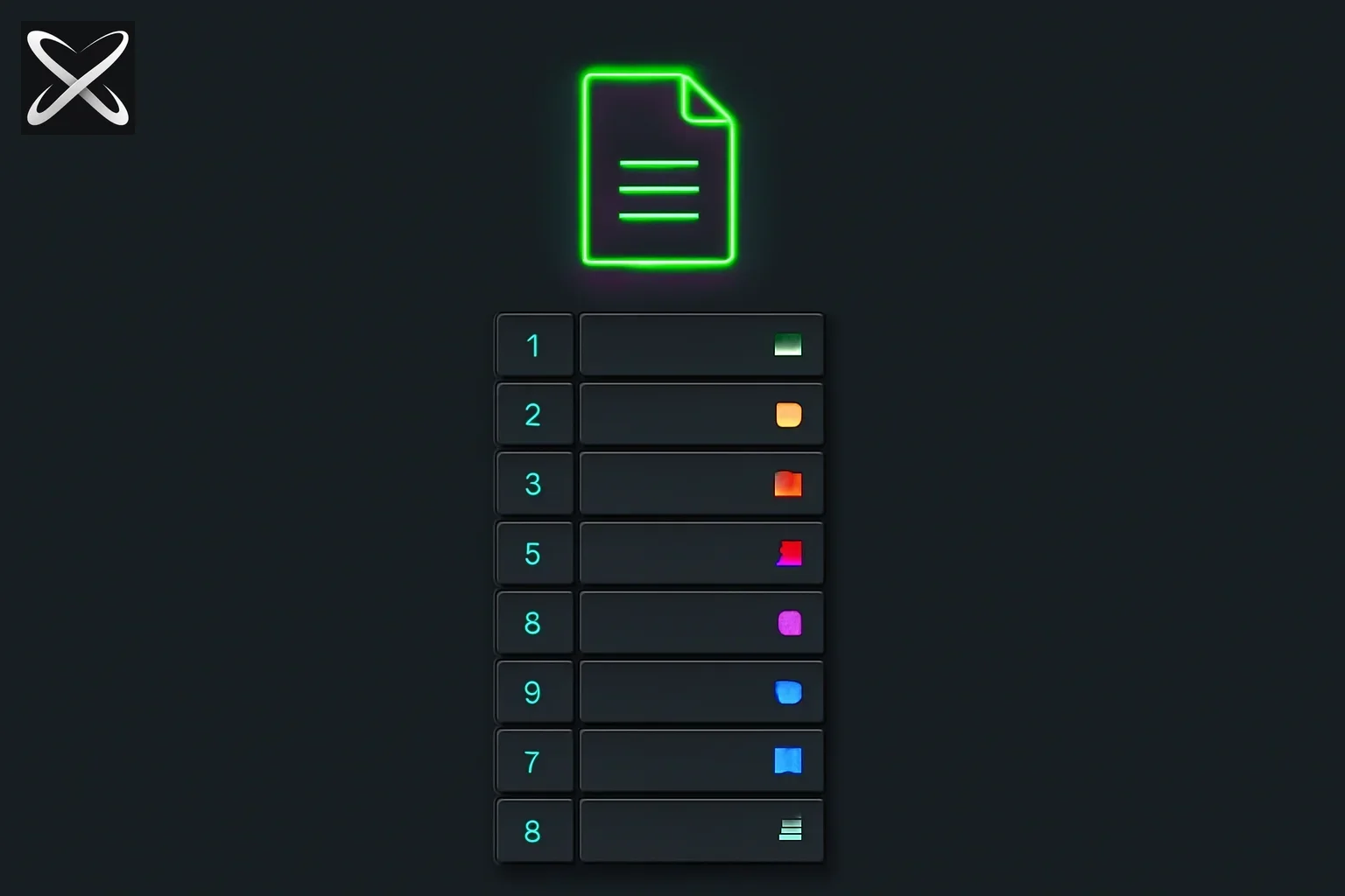 Top 10 DESIGN.md registries — a ranked leaderboard of ten numbered panels each with a distinct color-swatch mark
