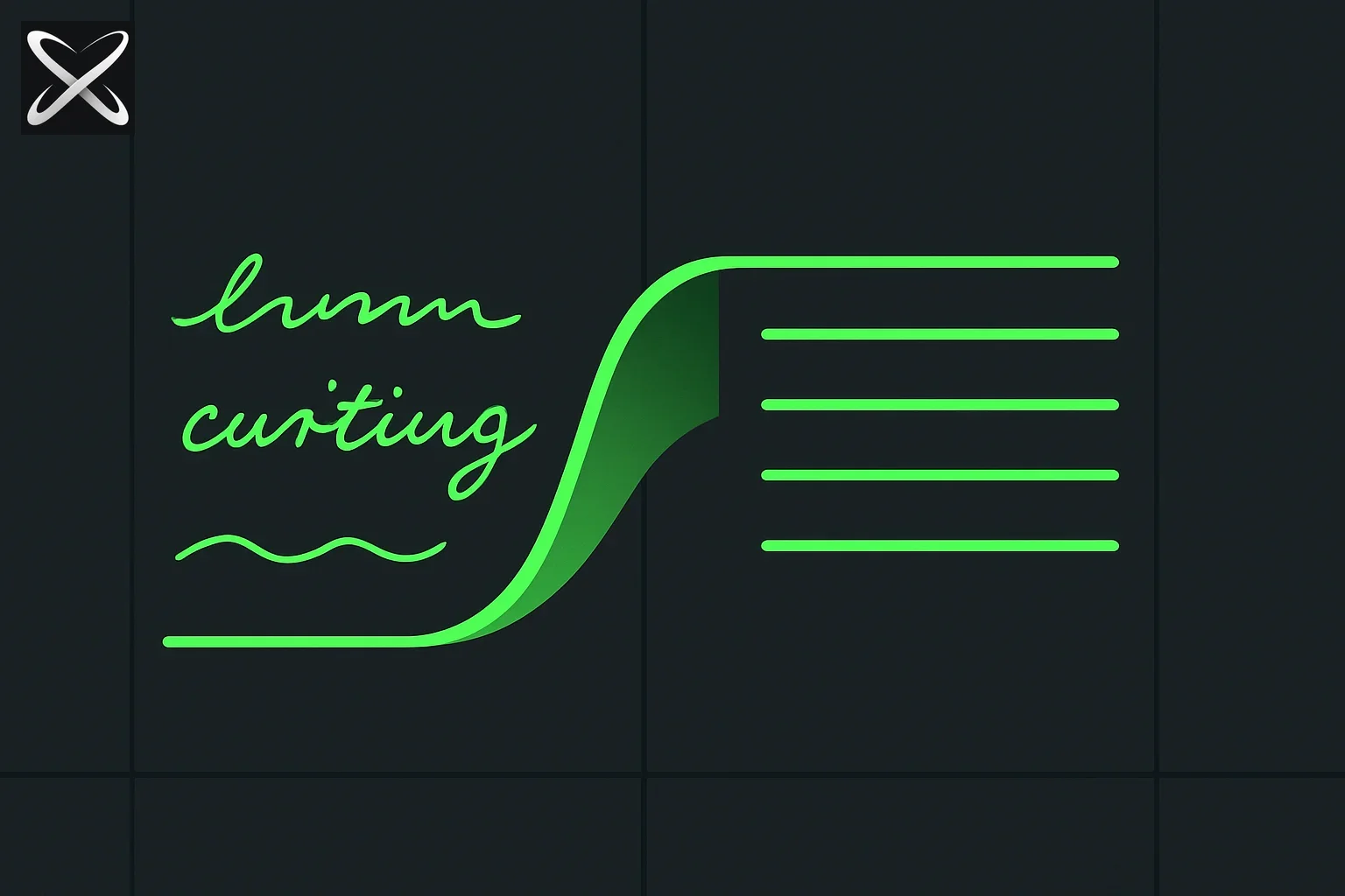 Handwritten text transforming into repetitive uniform printed lines, symbolizing signs of AI-generated writing