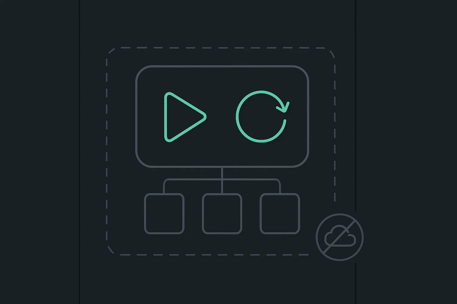 Diagram of a local desktop app that both runs and fine-tunes AI models on device with no data leaving the machine