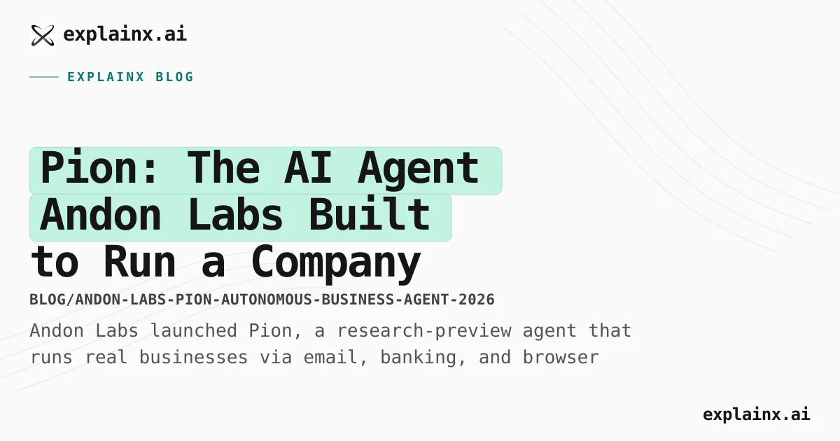 Pion by Andon Labs: AI That Runs a Business (2026)