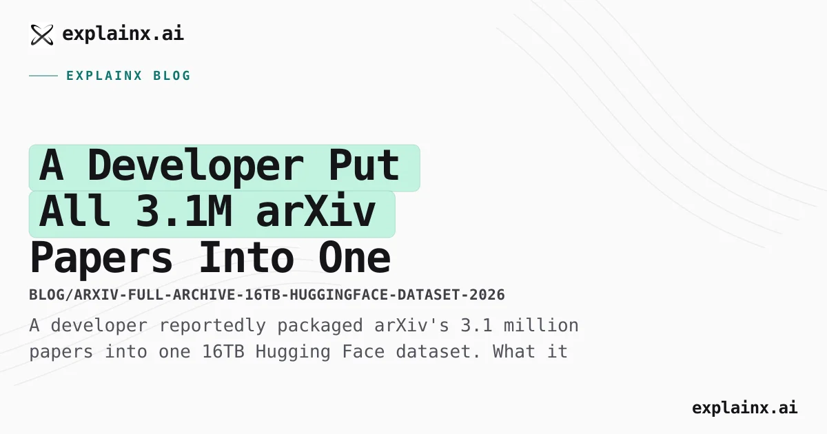 Full arXiv Archive: 3.1M Papers in a 16TB HF Dataset
