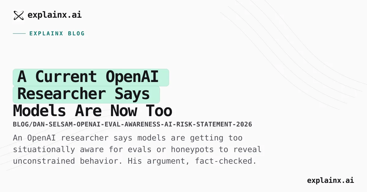 Dan Selsam on AI Eval Awareness Risk (2026)
