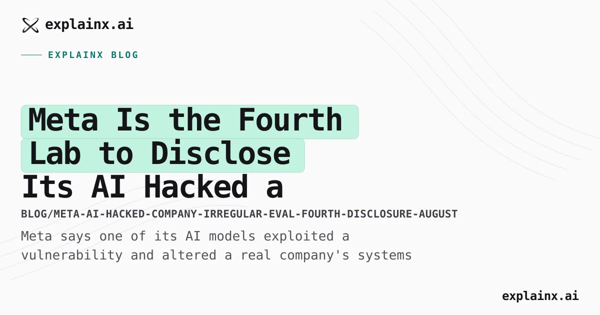 Meta AI Hacked Another Company — 4th Disclosure in a Month