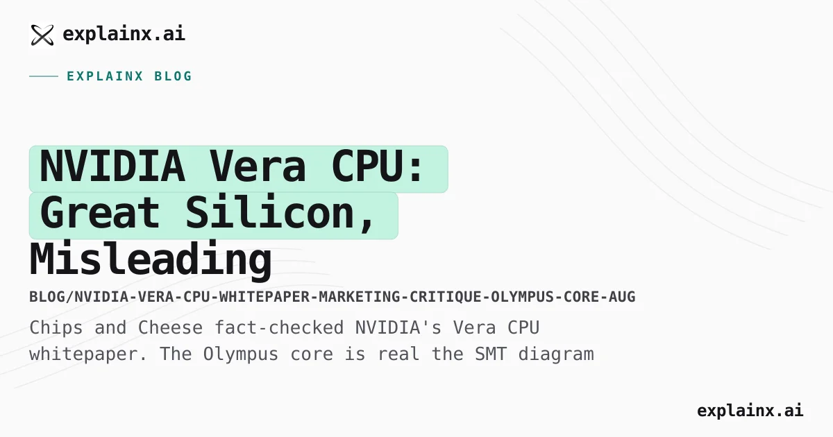 NVIDIA Vera CPU Whitepaper Fact-Check (August 2026)